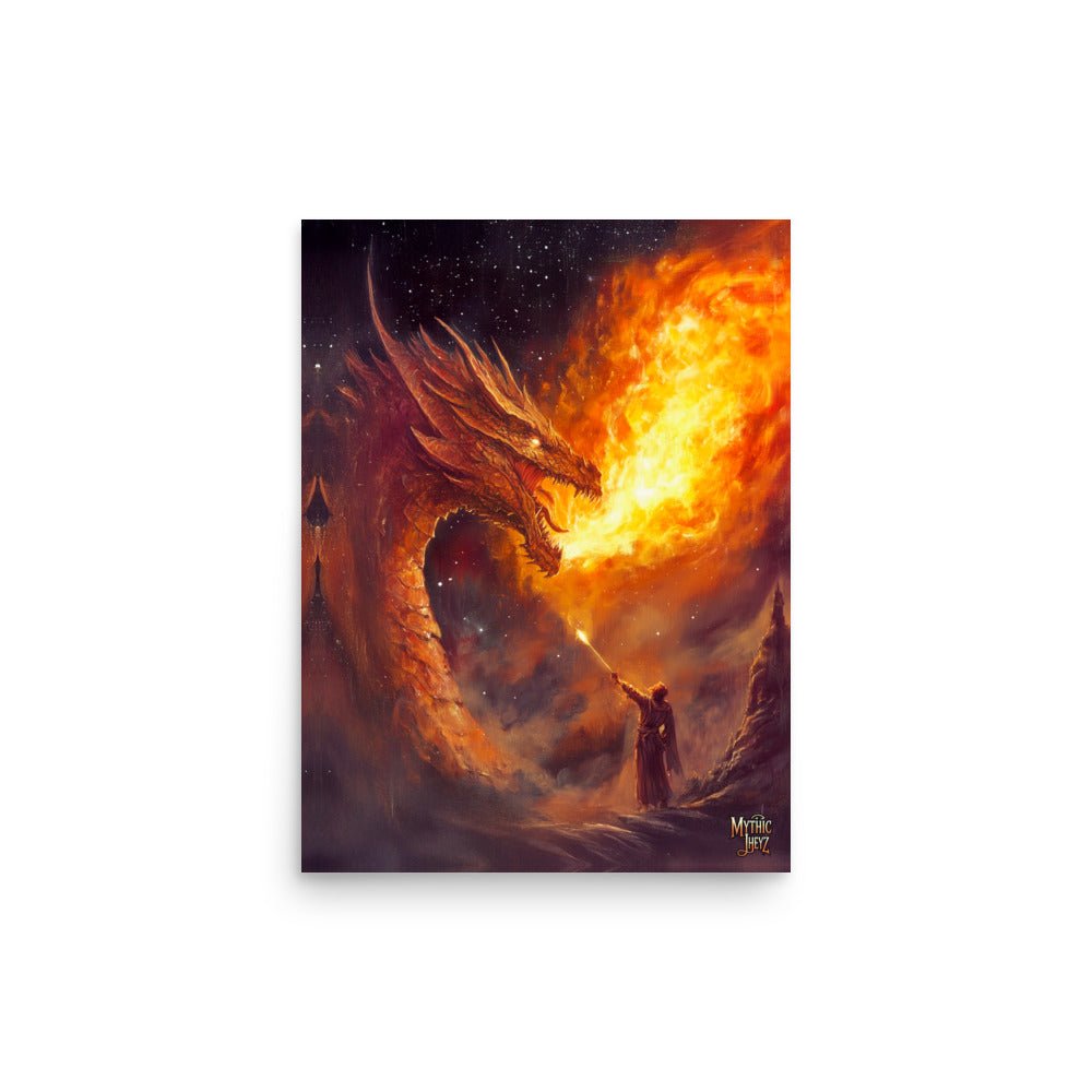 Saint George's Inferno Photo Paper Poster - Mythic Jheyz Collection - BBairt