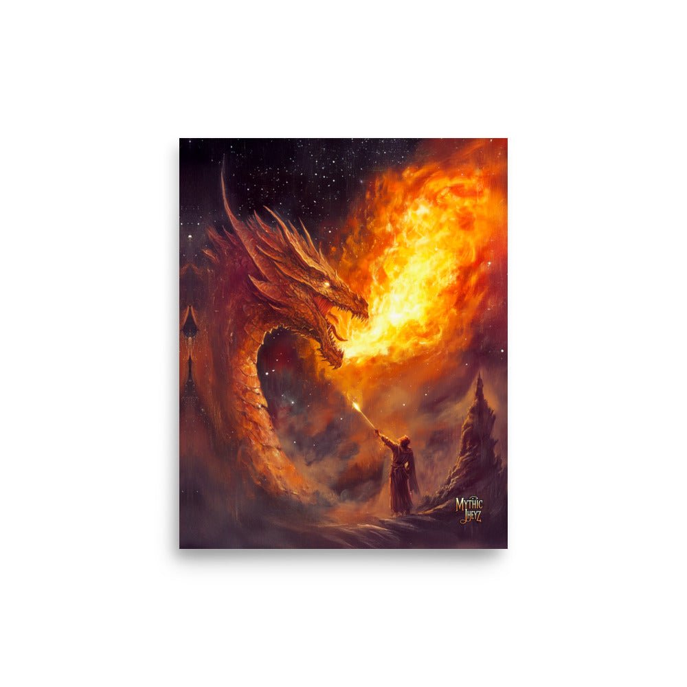 Saint George's Inferno Photo Paper Poster - Mythic Jheyz Collection - BBairt