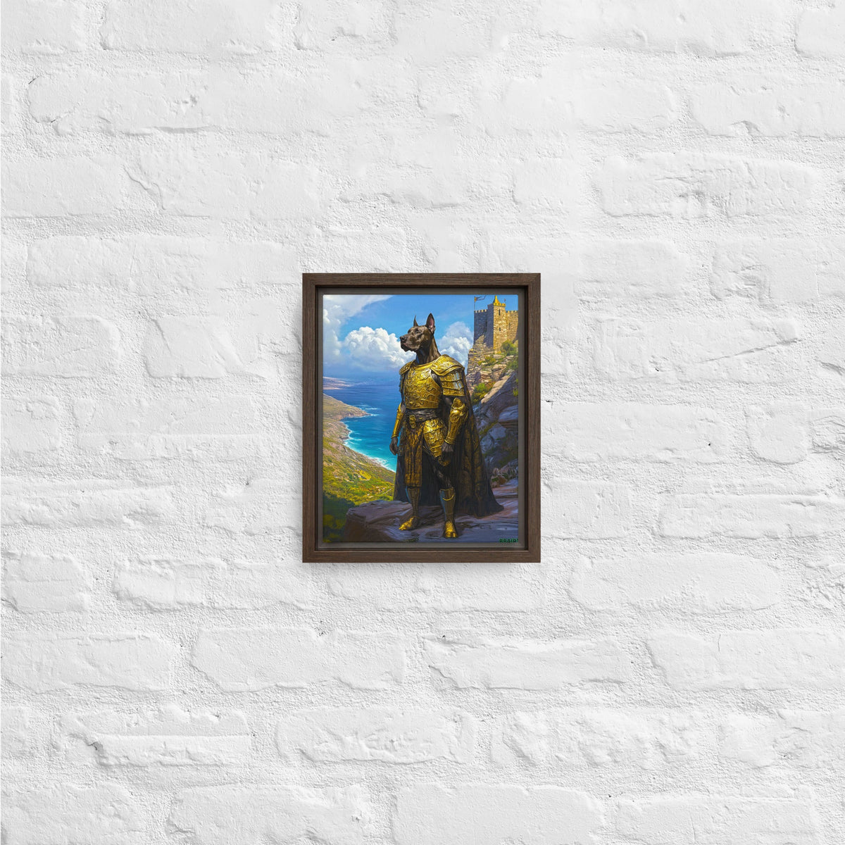 Sir Galathor – Framed Canvas Print - BBairt