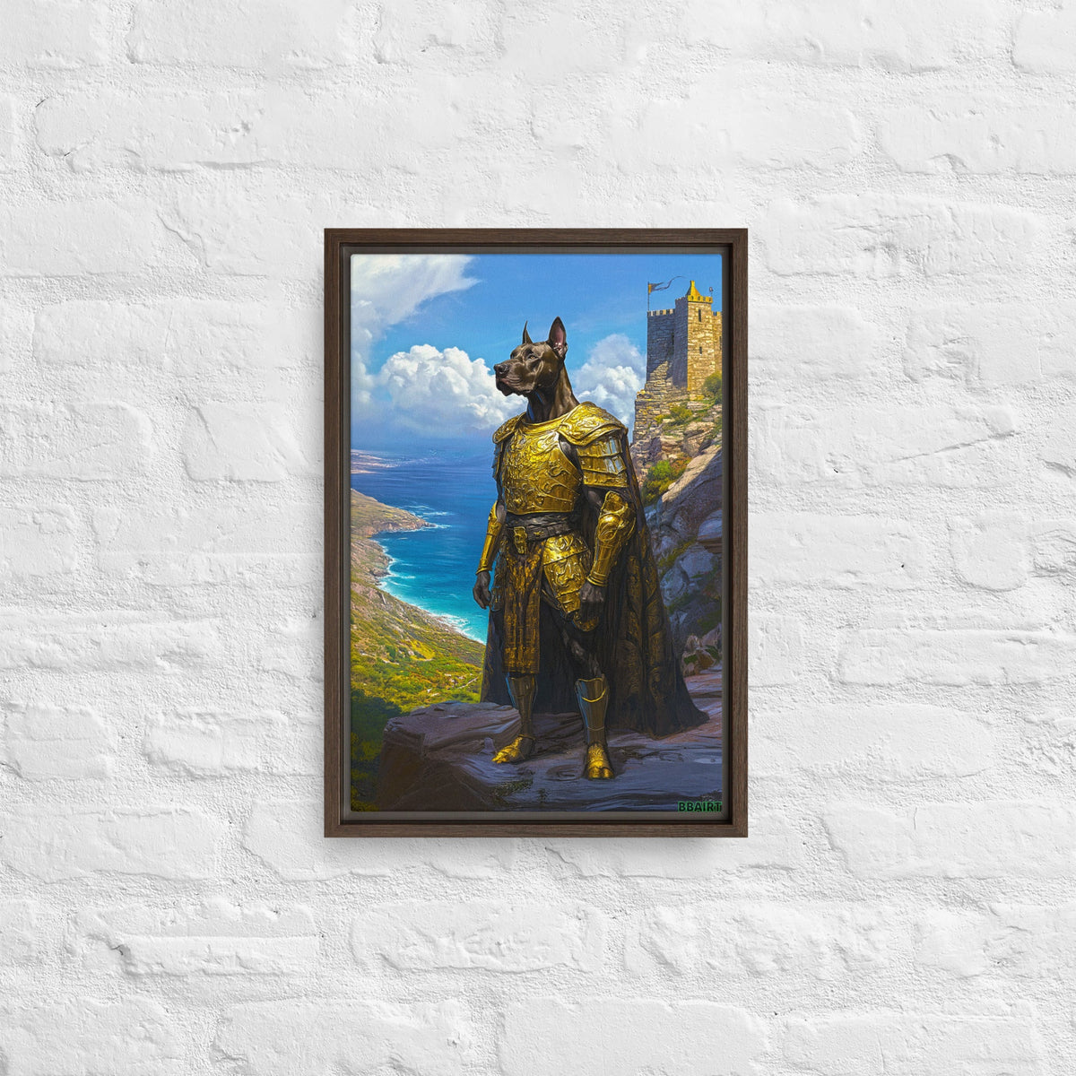 Sir Galathor – Framed Canvas Print - BBairt