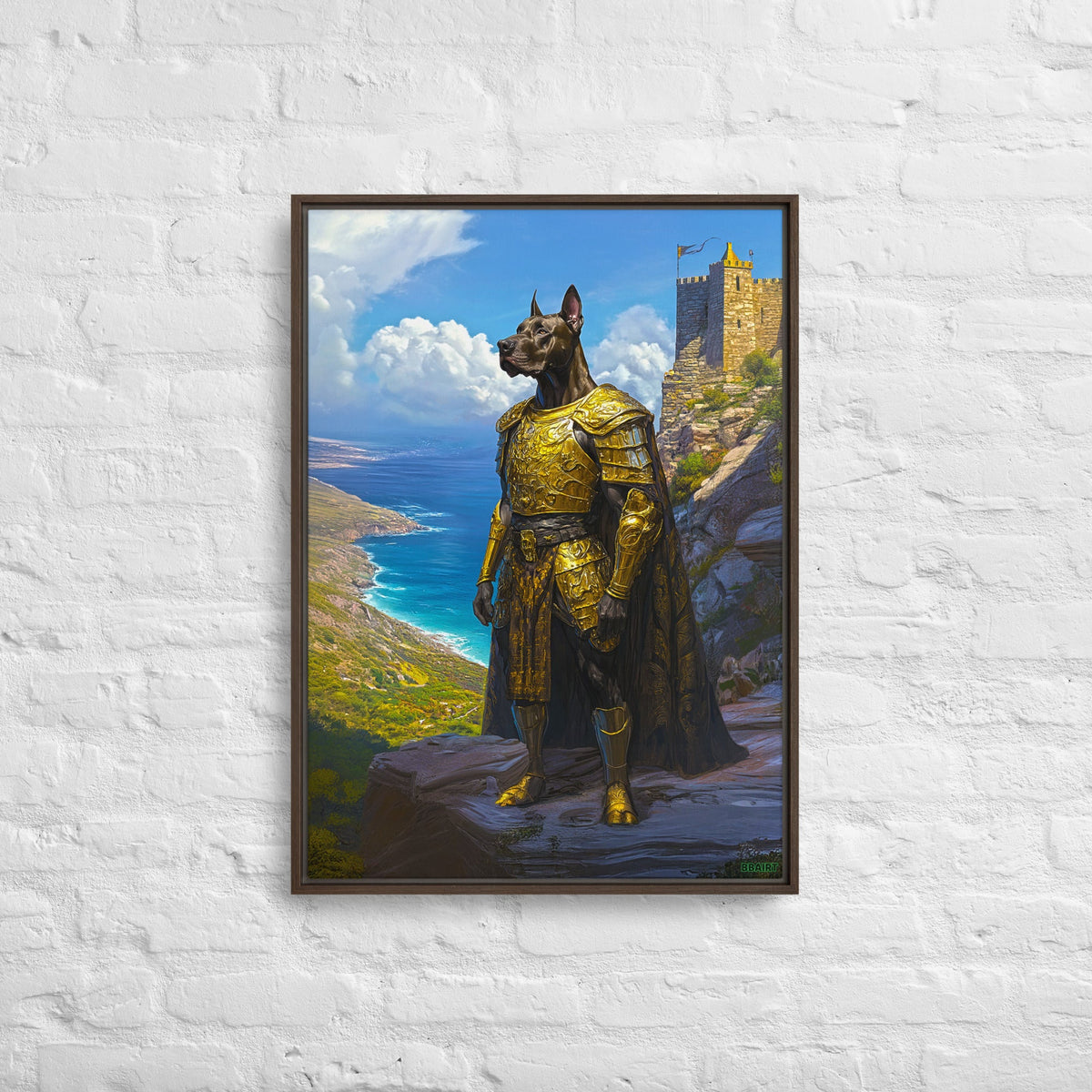 Sir Galathor – Framed Canvas Print - BBairt