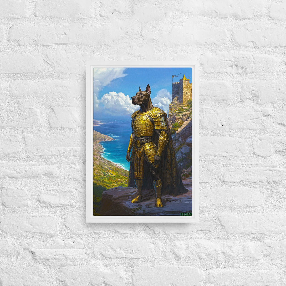 Sir Galathor – Framed Canvas Print - BBairt