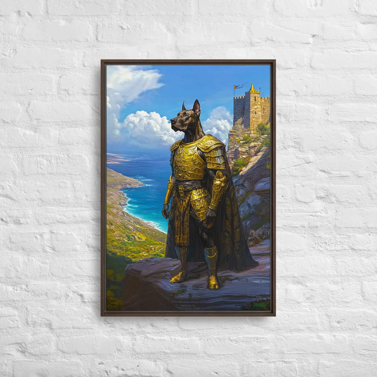 Sir Galathor – Framed Canvas Print - BBairt