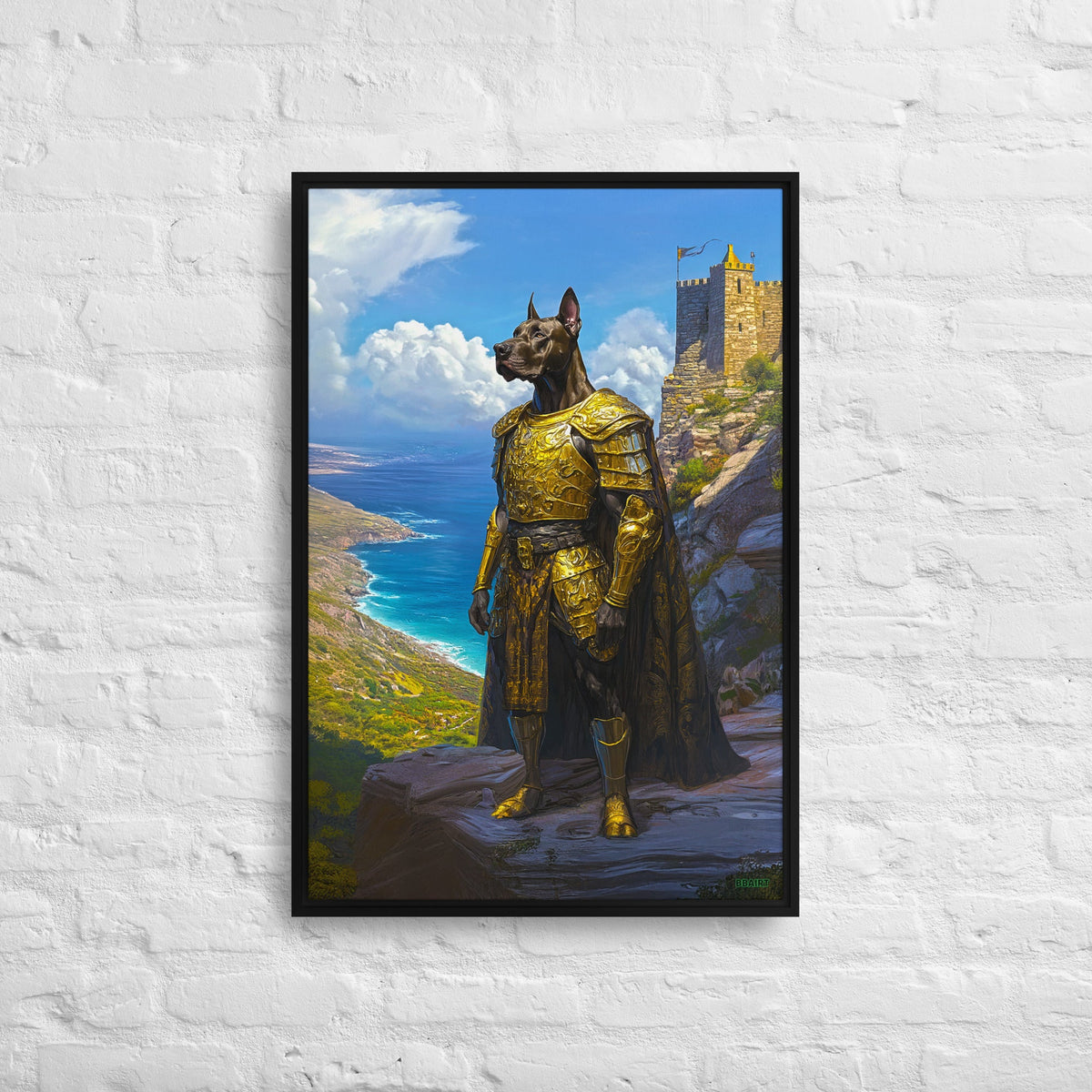 Sir Galathor – Framed Canvas Print - BBairt