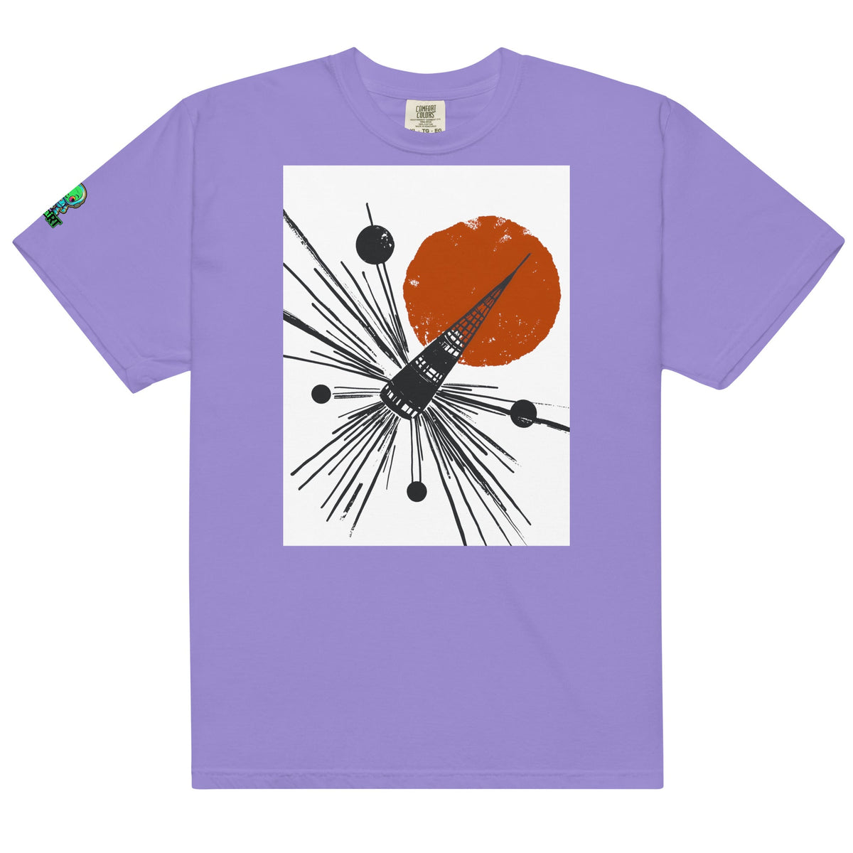 Solar Array Sentinel - Unisex garment - dyed heavyweight t-shirt - BBairt