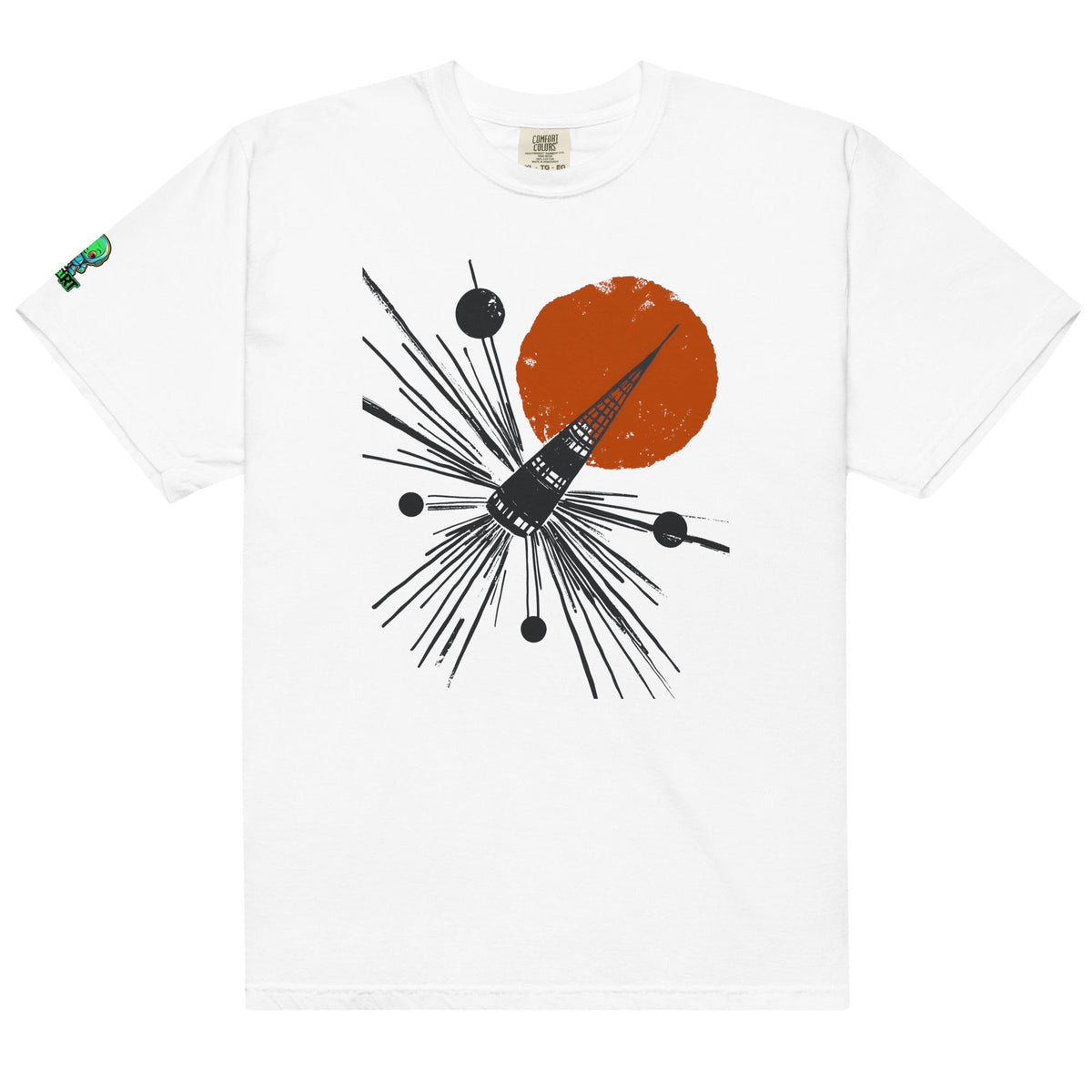Solar Array Sentinel - Unisex garment - dyed heavyweight t-shirt - BBairt