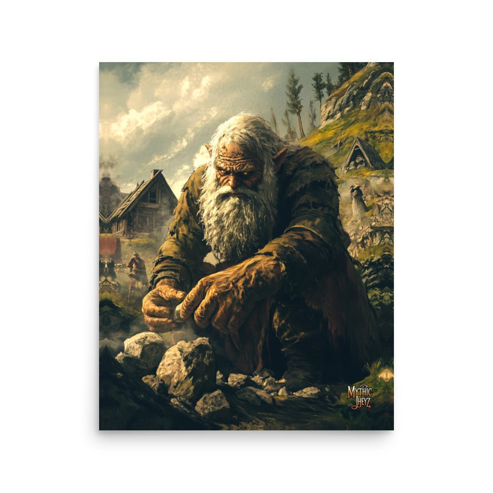 Stonebreaker's Resolve Photo Paper Poster - Mythic Jheyz Collection - BBairt