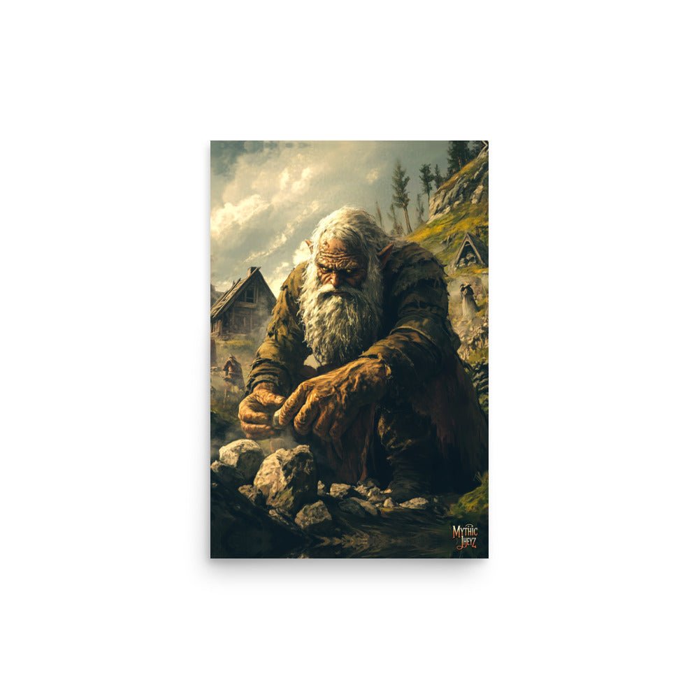 Stonebreaker's Resolve Photo Paper Poster - Mythic Jheyz Collection - BBairt