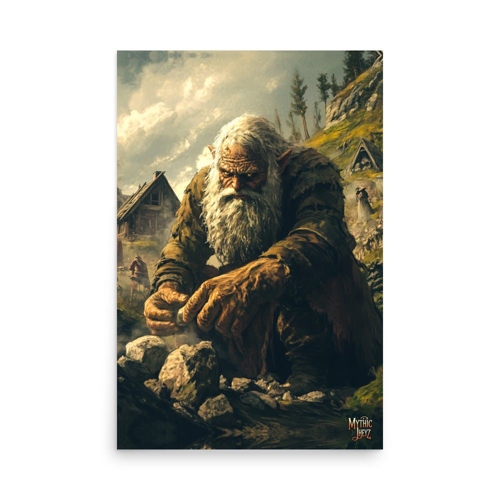 Stonebreaker's Resolve Photo Paper Poster - Mythic Jheyz Collection - BBairt