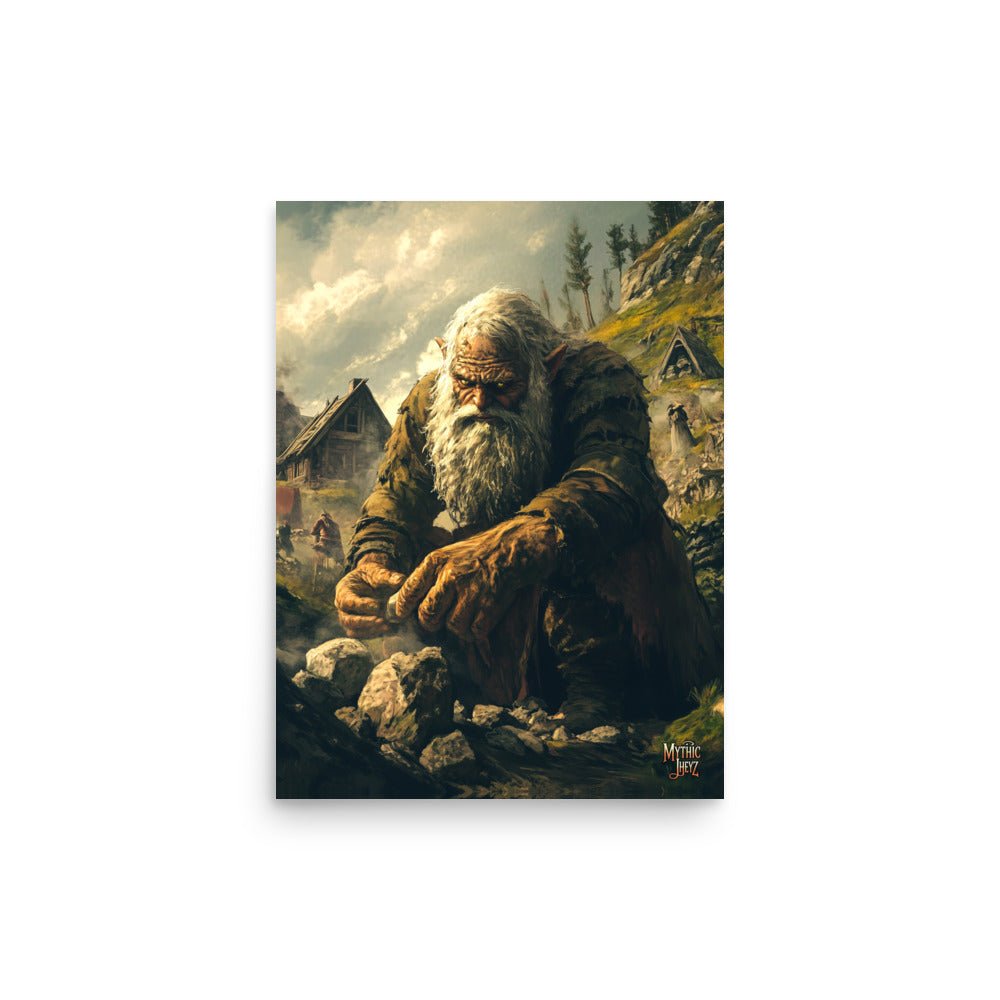 Stonebreaker's Resolve Photo Paper Poster - Mythic Jheyz Collection - BBairt