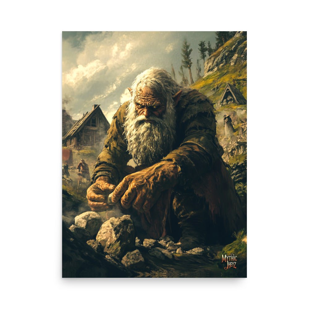 Stonebreaker's Resolve Photo Paper Poster - Mythic Jheyz Collection - BBairt