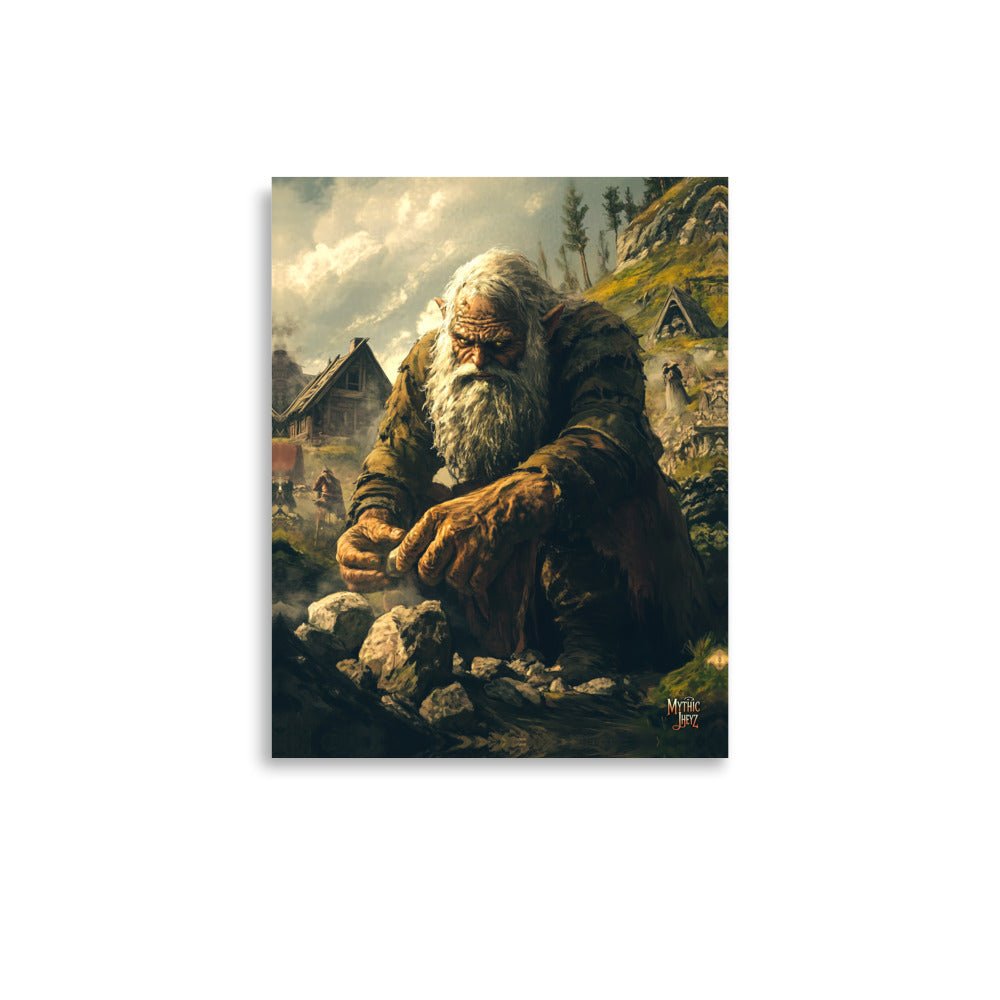 Stonebreaker's Resolve Photo Paper Poster - Mythic Jheyz Collection - BBairt