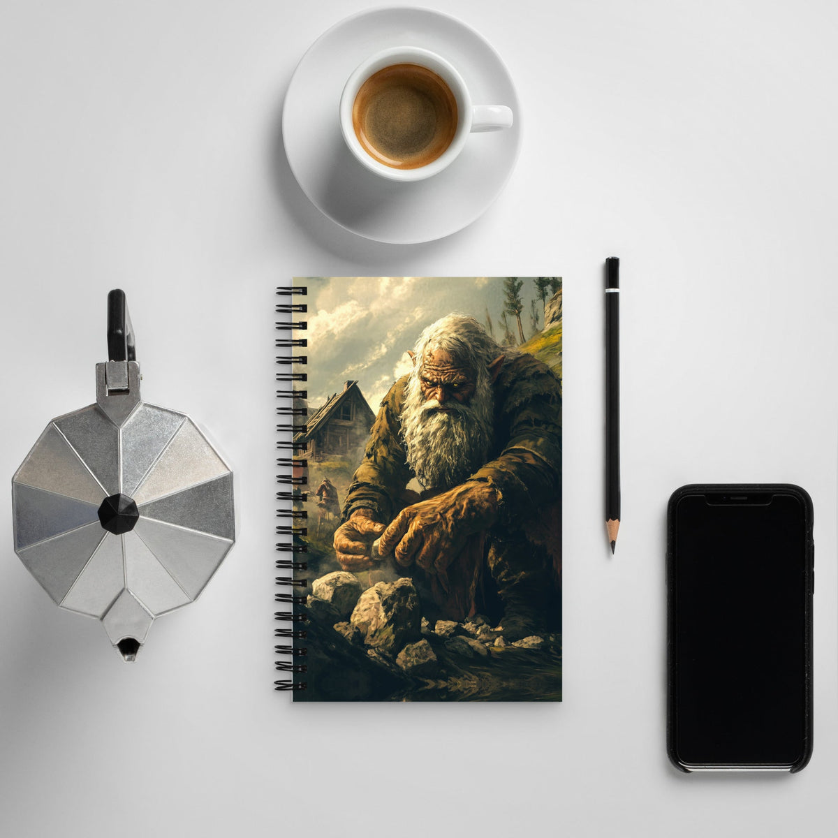 Stonebreaker’s Resolve Spiral Notebook - Mythic Jheyz Collection - BBairt