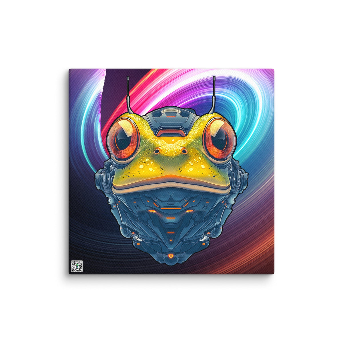 Techno Toad - Canvas Print - BBairt