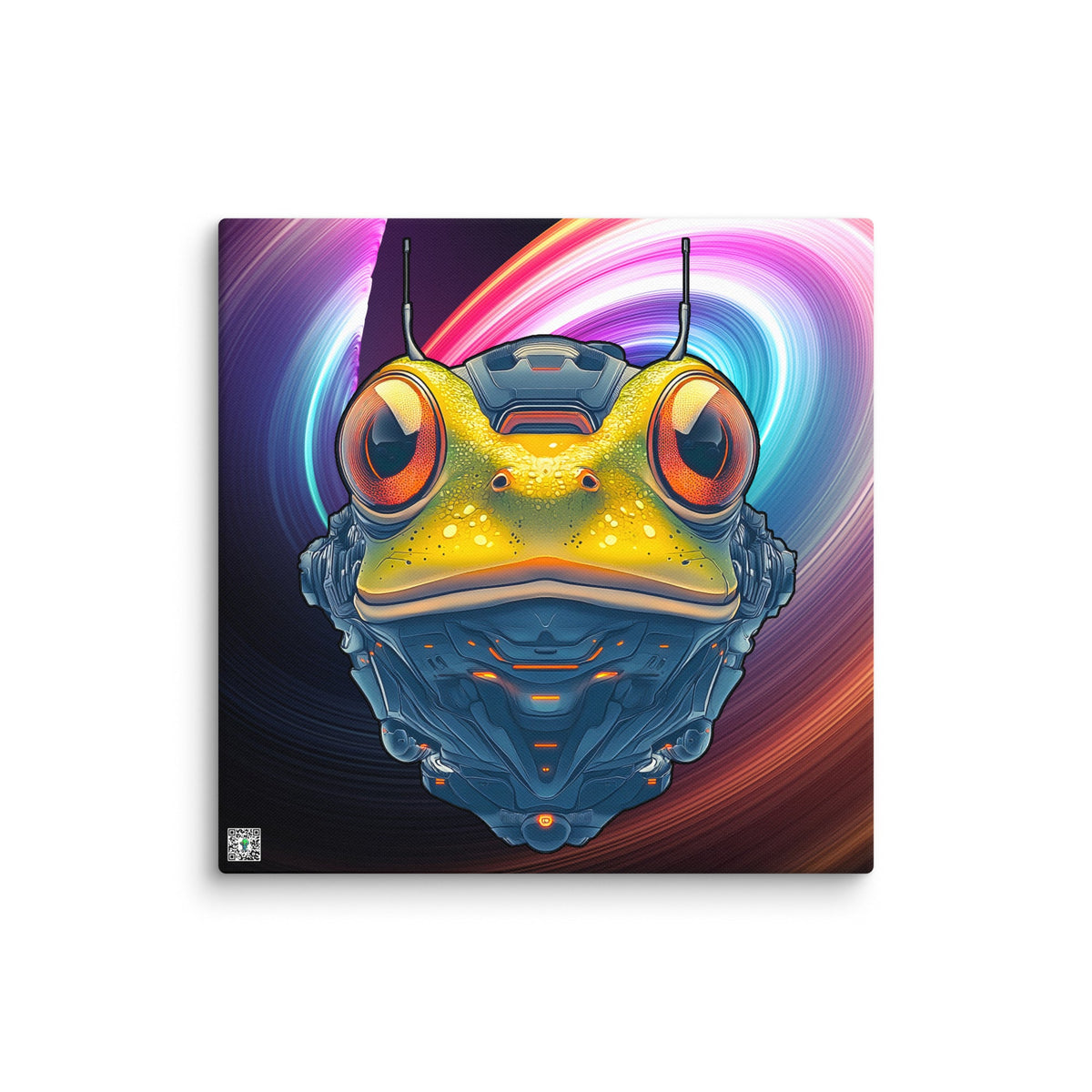 Techno Toad - Canvas Print - BBairt