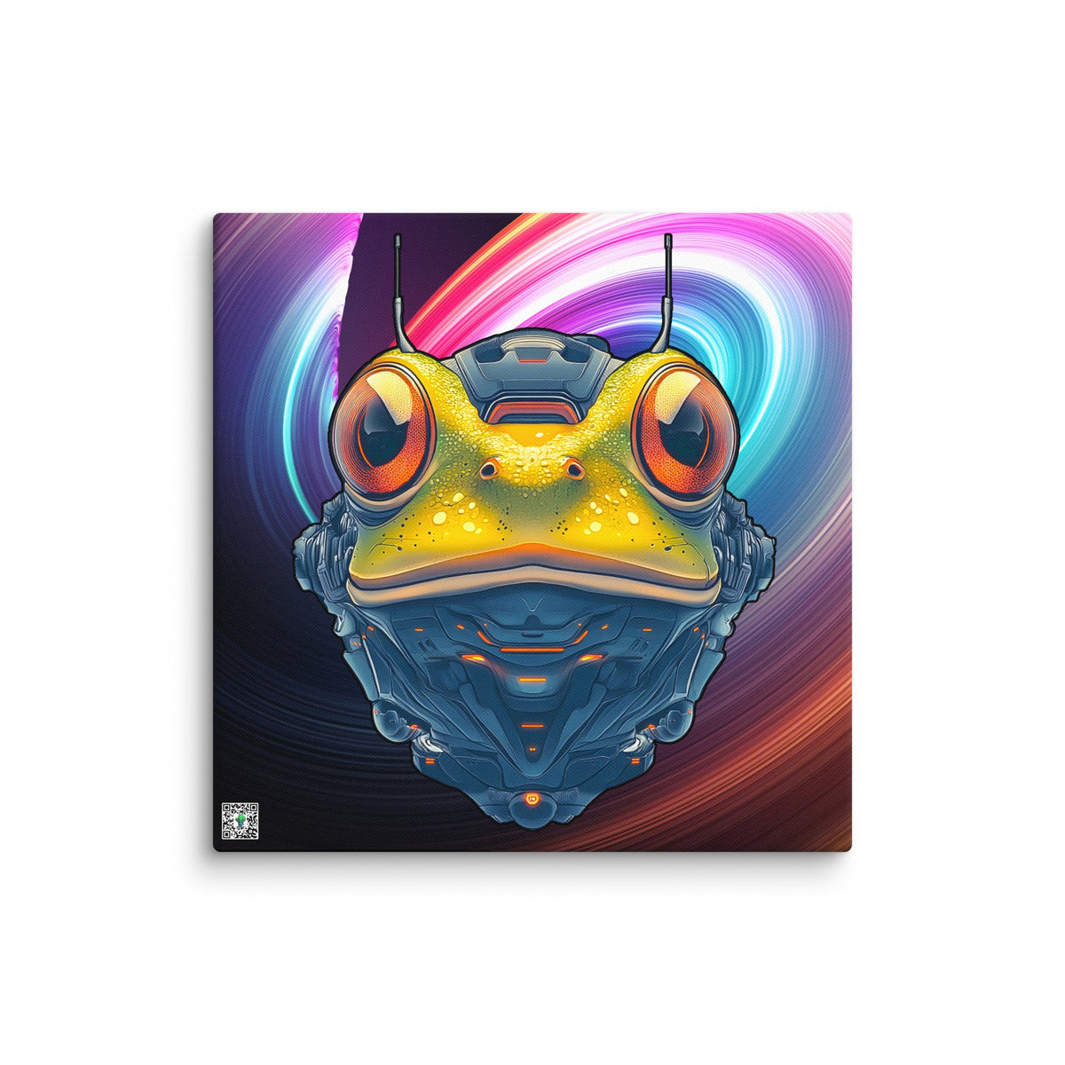 Techno Toad - Canvas Print - BBairt