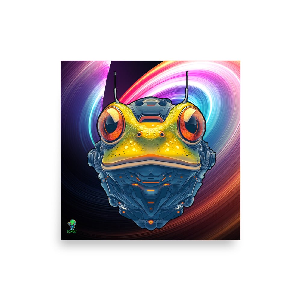 Techno Toad - Photo paper poster - BBairt