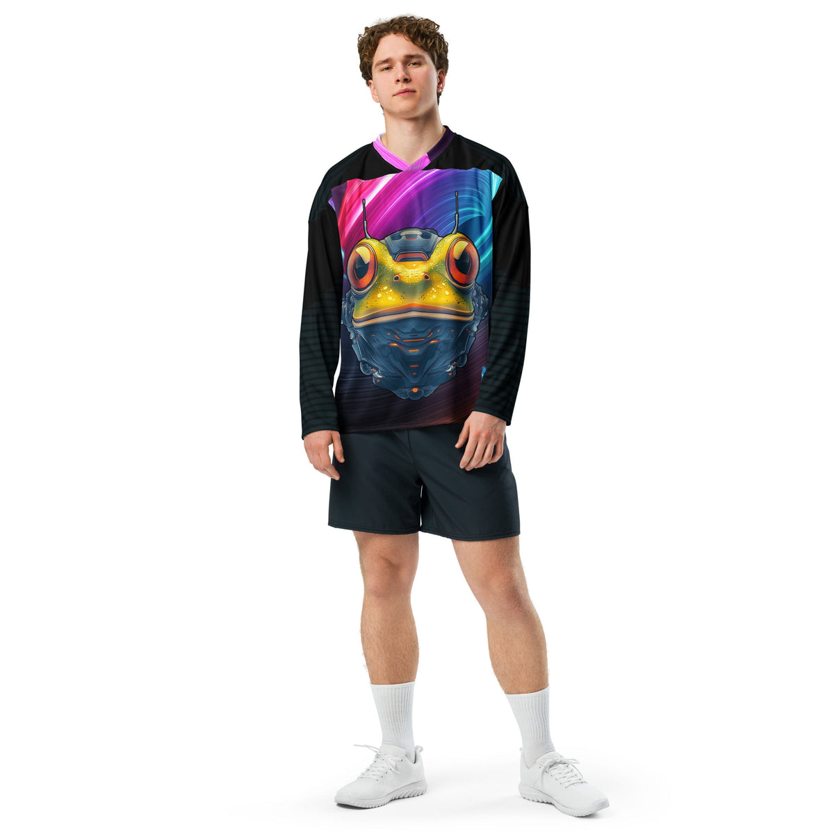 Techno Toad - Recycled hockey fan jersey - BBairt