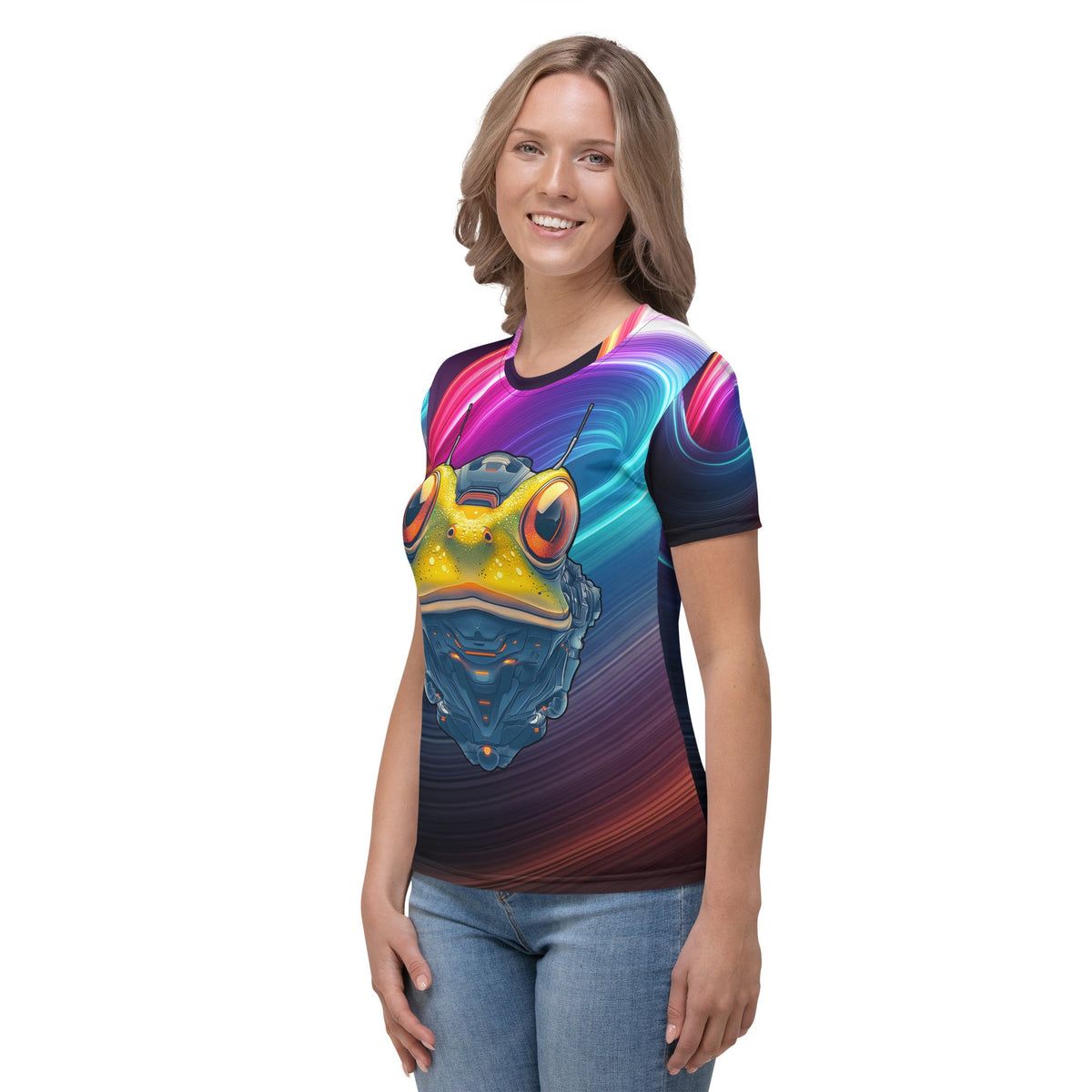 Techno Toad - Women's All - Over Print T-shirt - BBairt