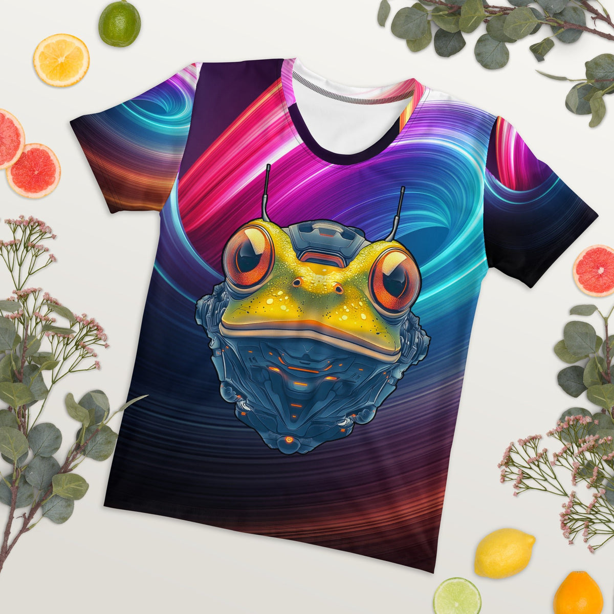 Techno Toad - Women's All - Over Print T-shirt - BBairt