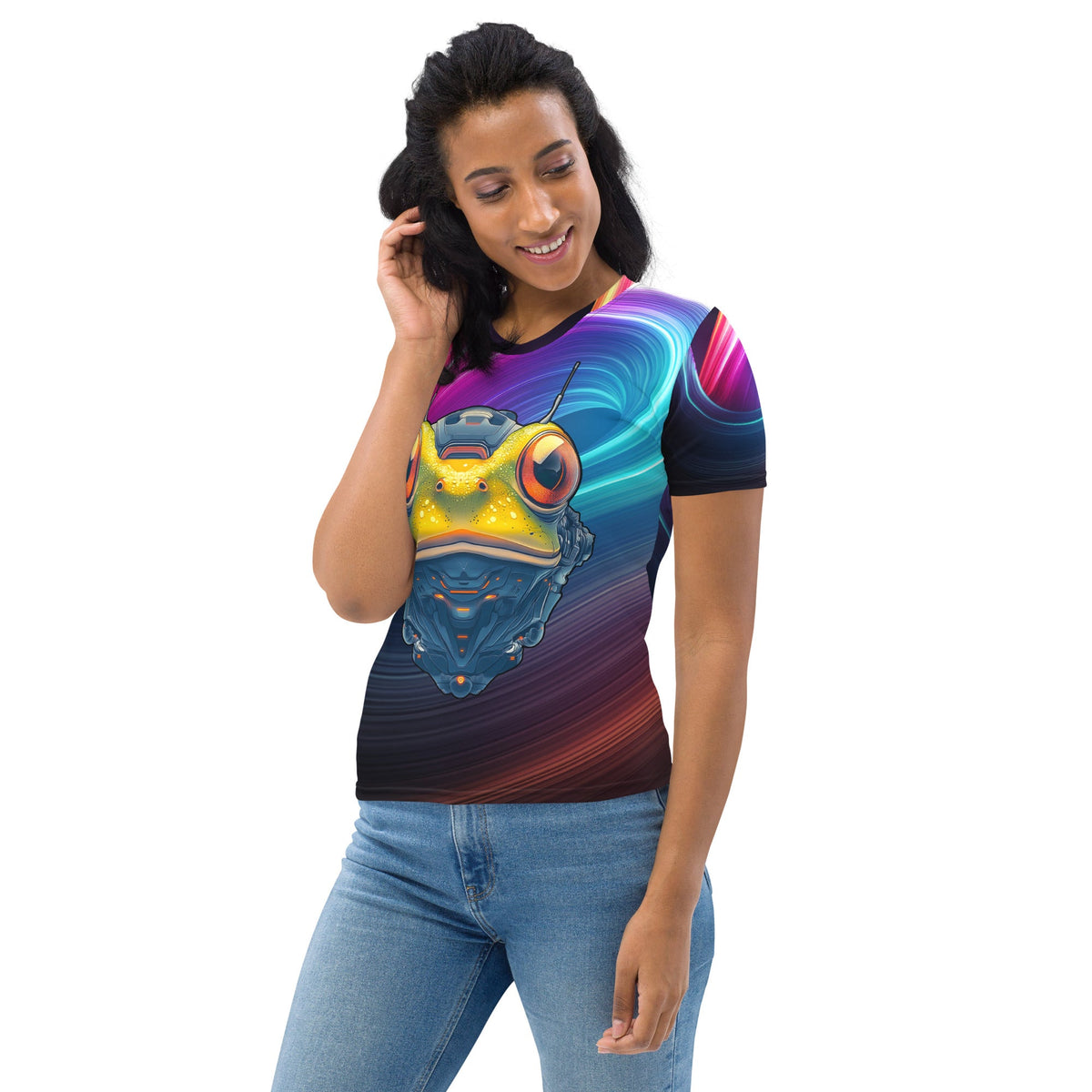 Techno Toad - Women's All - Over Print T-shirt - BBairt