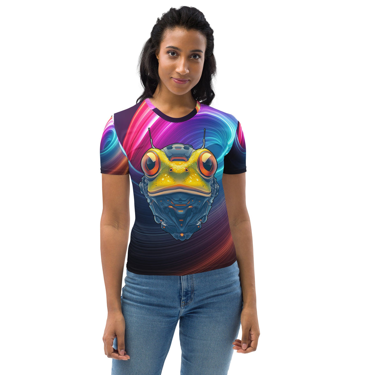 Techno Toad - Women's All - Over Print T-shirt - BBairt
