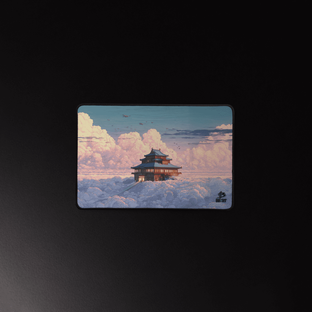 Temple of the Skyward Gate Desk Mat from BBairt