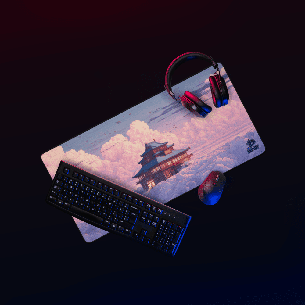 Temple of the Skyward Gate Desk Mat from BBairt