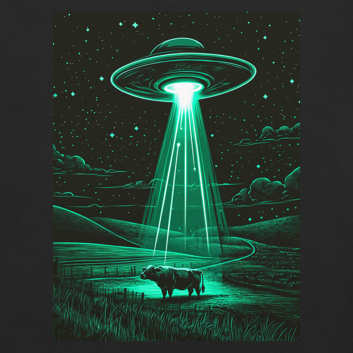 The Abduction Chronicles - Unisex garment - dyed heavyweight t-shirt - BBairt