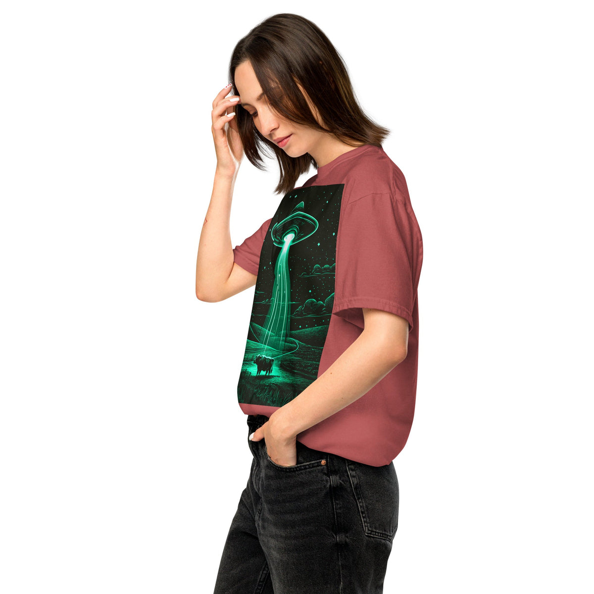 The Abduction Chronicles - Unisex garment - dyed heavyweight t-shirt - BBairt