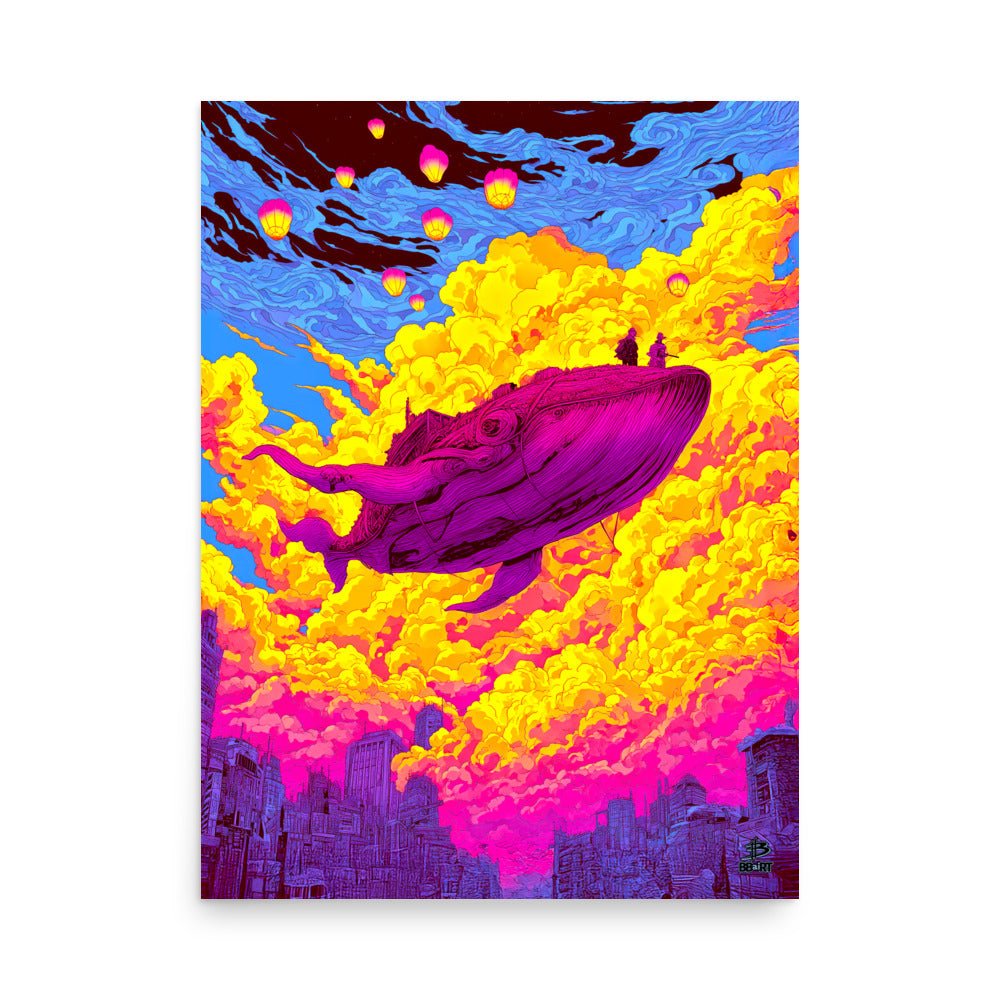 The Dreamwhale – Photo Paper Poster - BBairt