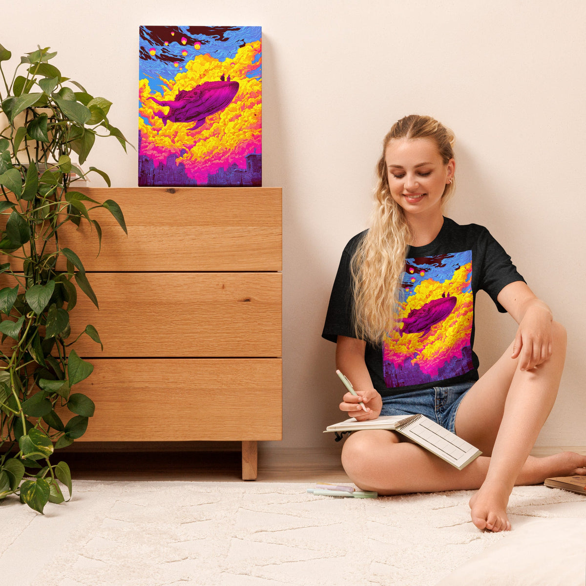 The Dreamwhale – Unisex Staple T-Shirt - BBairt