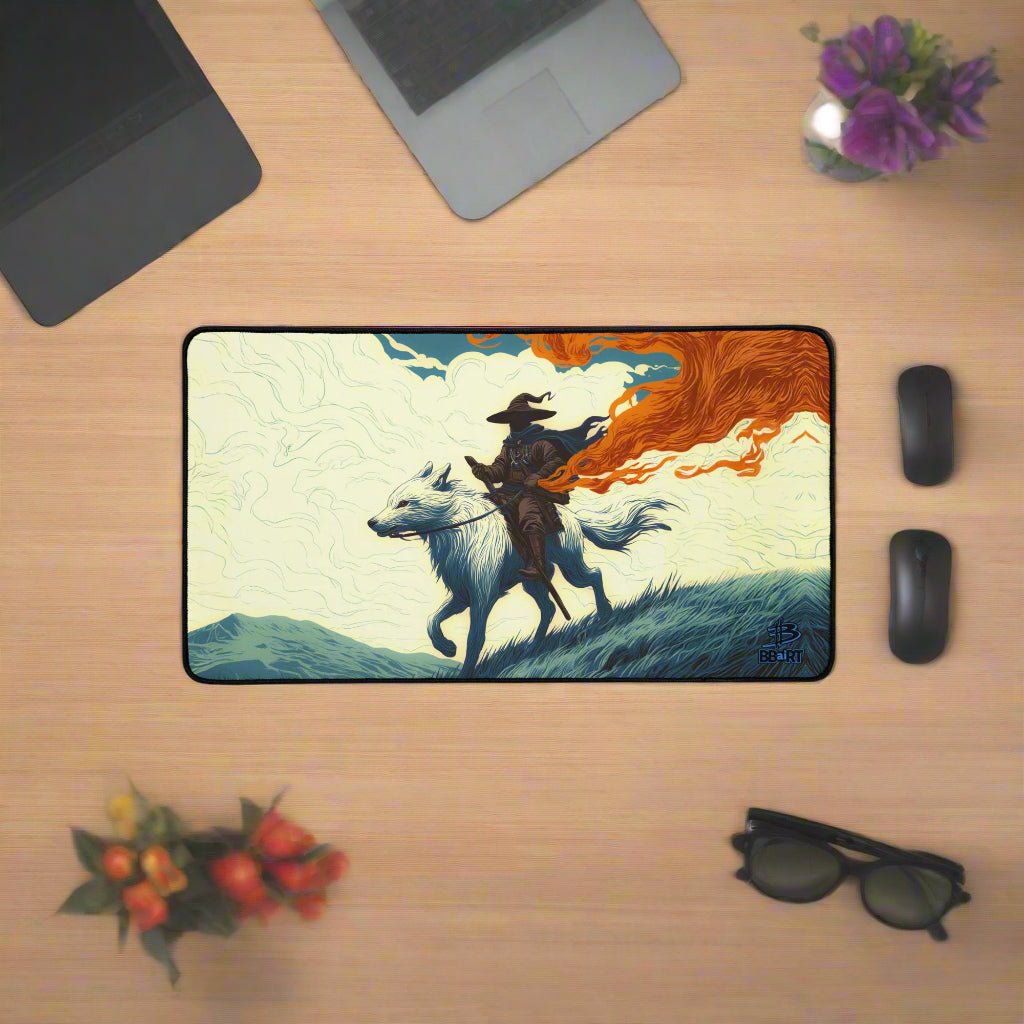 The Embertrail Rider Desk Mat - Legends of the Veilrift