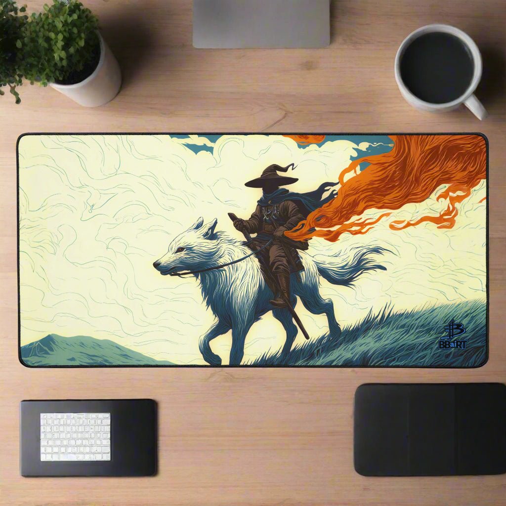 The Embertrail Rider Desk Mat - Legends of the Veilrift