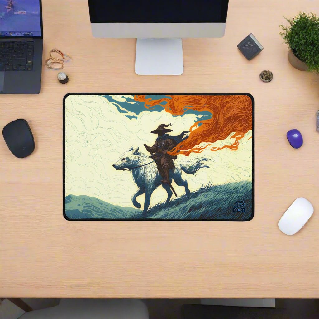 The Embertrail Rider Desk Mat - Legends of the Veilrift