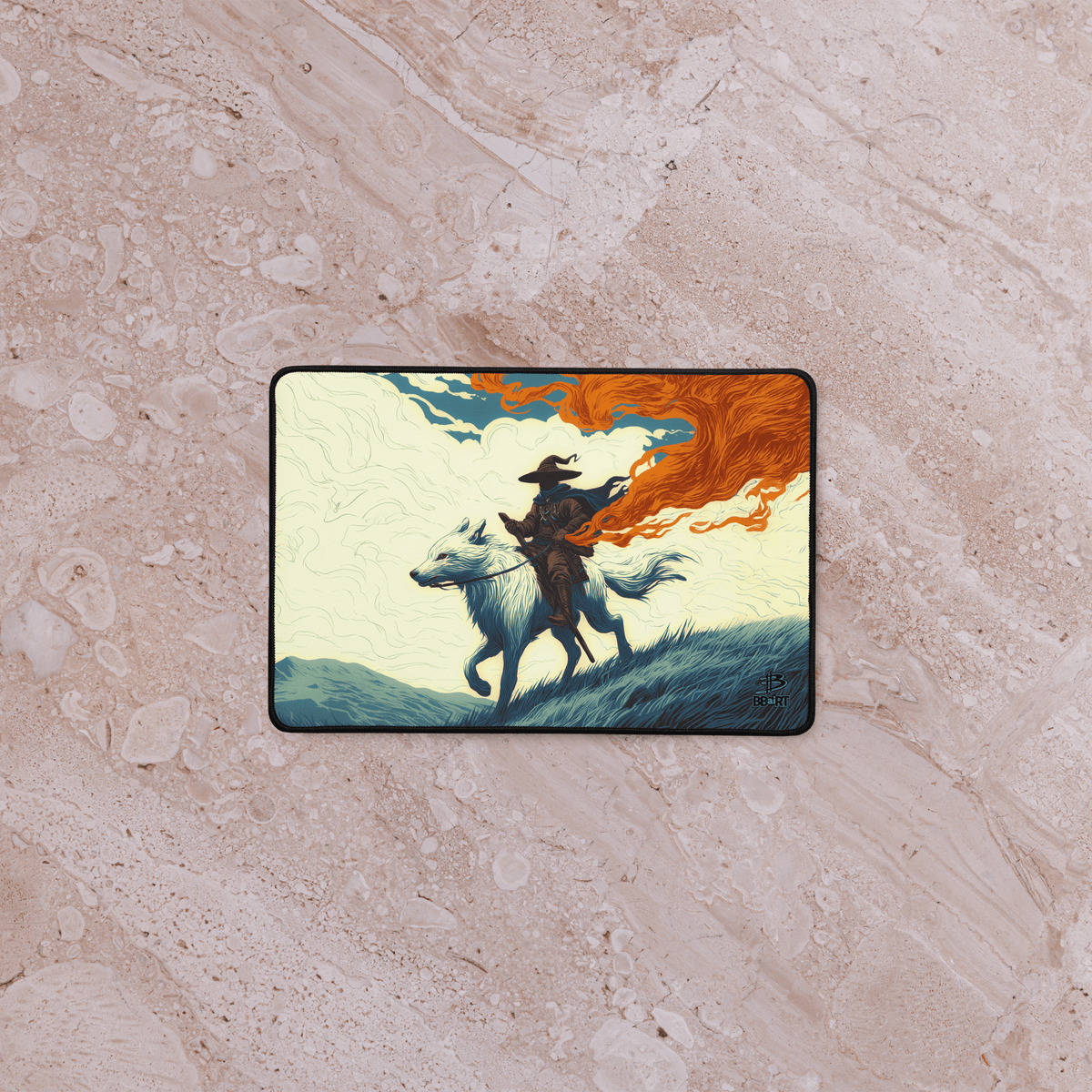 The Embertrail Rider Desk Mat - Legends of the Veilrift