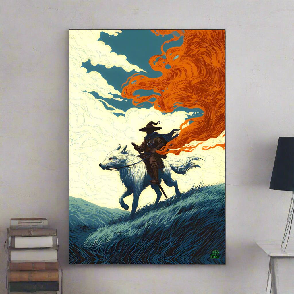 The Embertrail Rider – Photo Paper Poster - BBairt