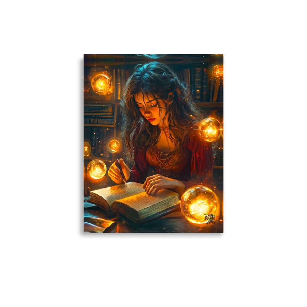 The Enchantress's Study Photo Paper Poster - Mythic Jheyz Collection - BBairt