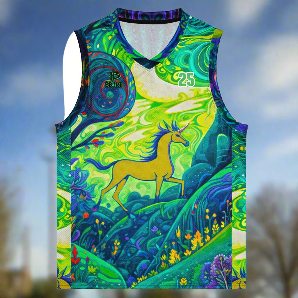 The Golden Wanderer – Premium Basketball Jersey - BBairt