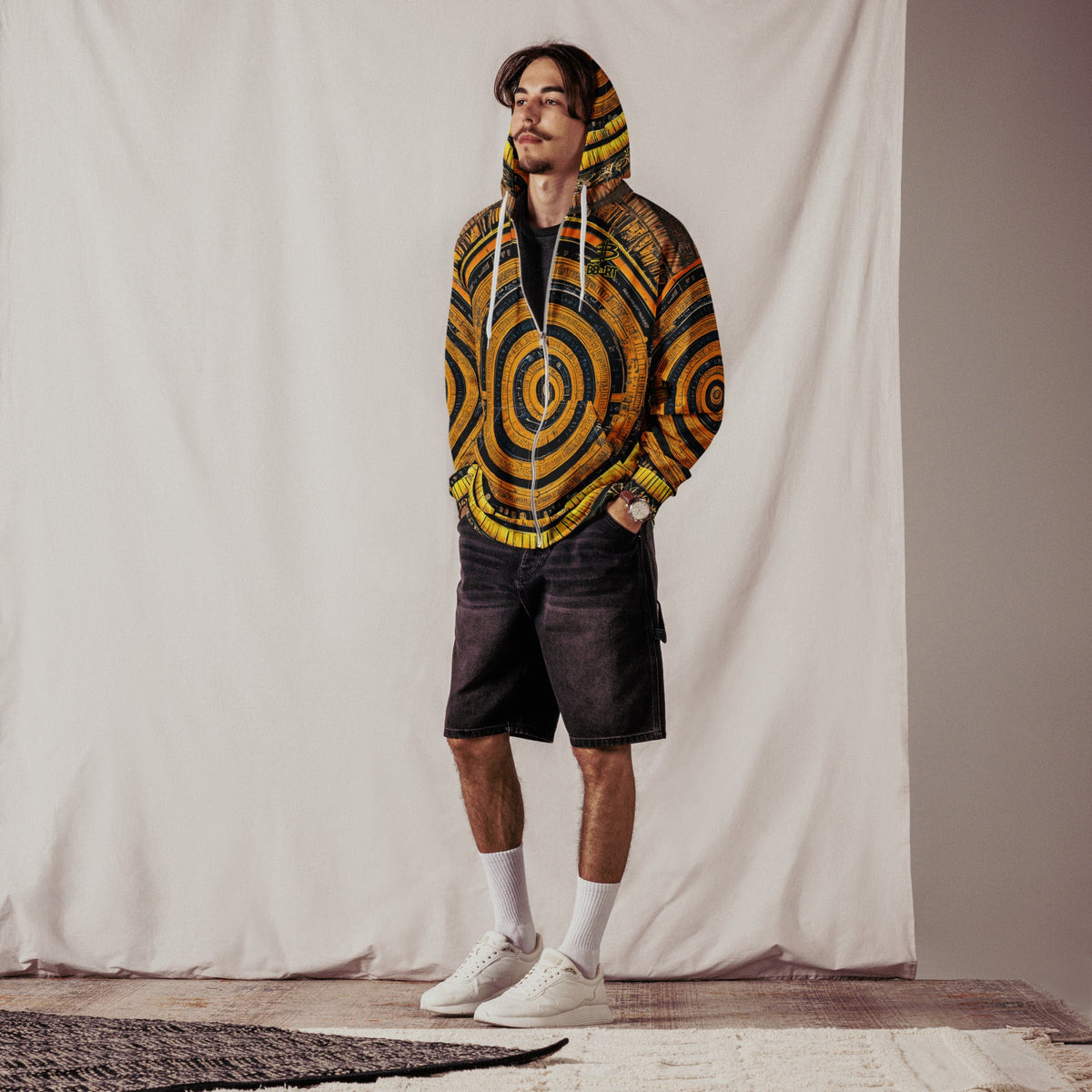 The Guardian's Mask: Alloyra - Unisex All - Over Print Zip Hoodie - BBairt