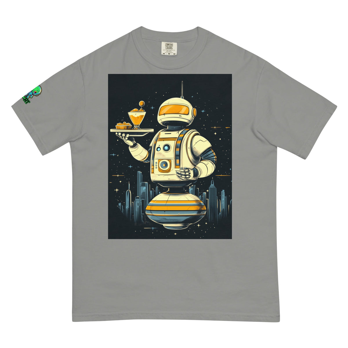 The Helpful Bot Butler - Unisex garment - dyed heavyweight t-shirt - BBairt