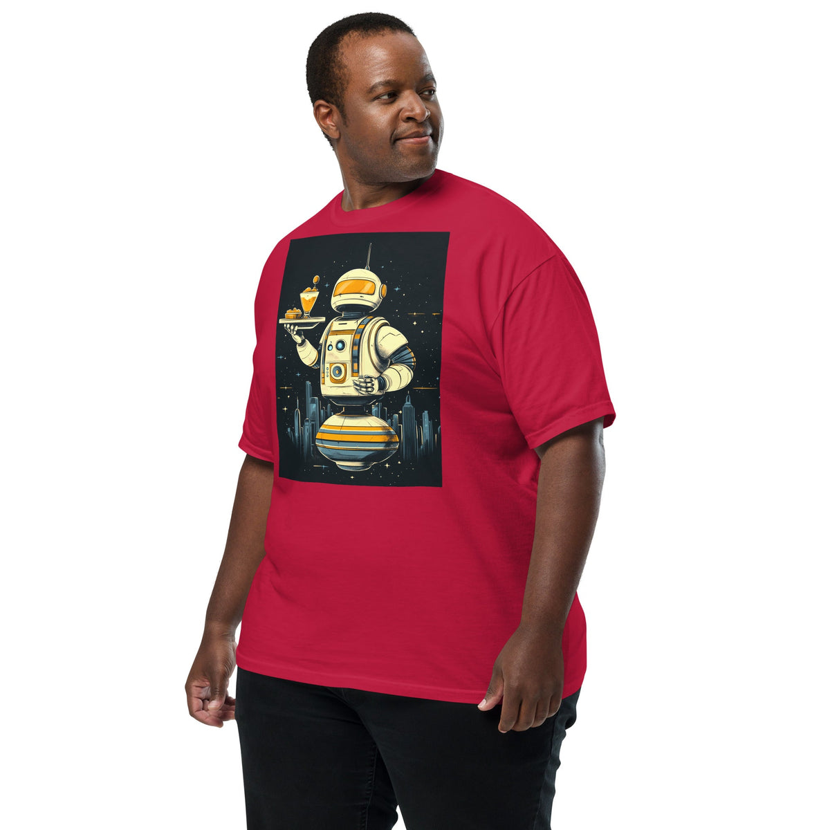 The Helpful Bot Butler - Unisex garment - dyed heavyweight t-shirt - BBairt