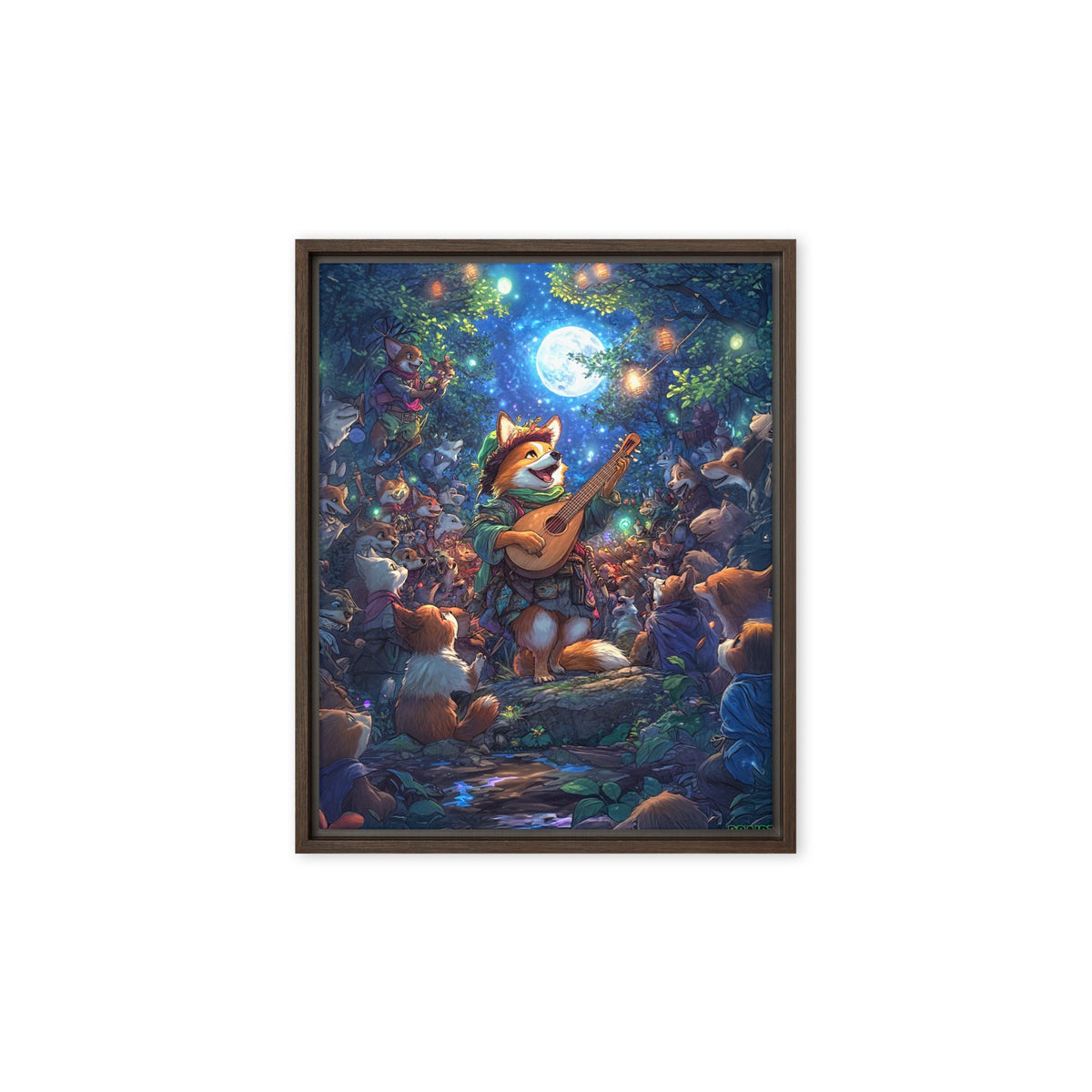 The Woodland Serenade - Framed Canvas Print - BBairt