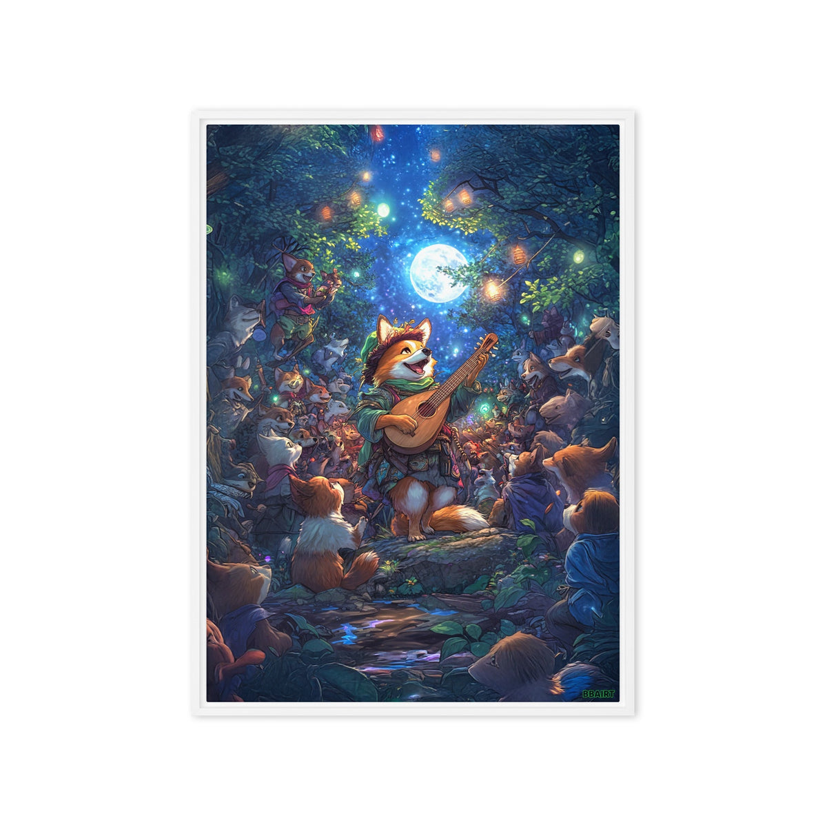 The Woodland Serenade - Framed Canvas Print - BBairt