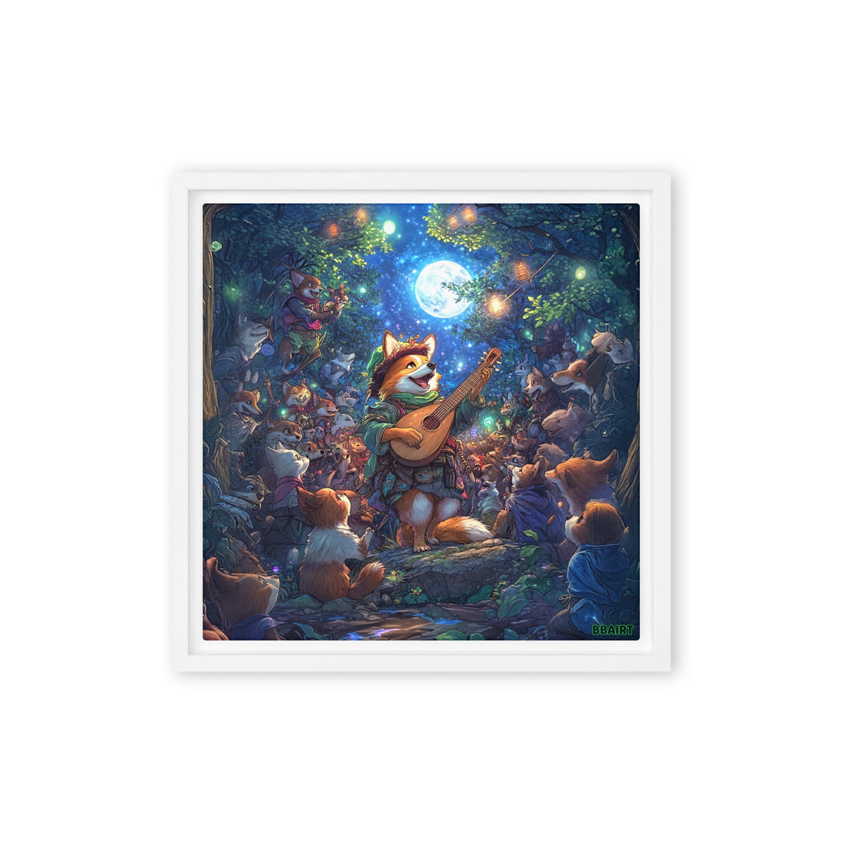 The Woodland Serenade - Framed Canvas Print - BBairt
