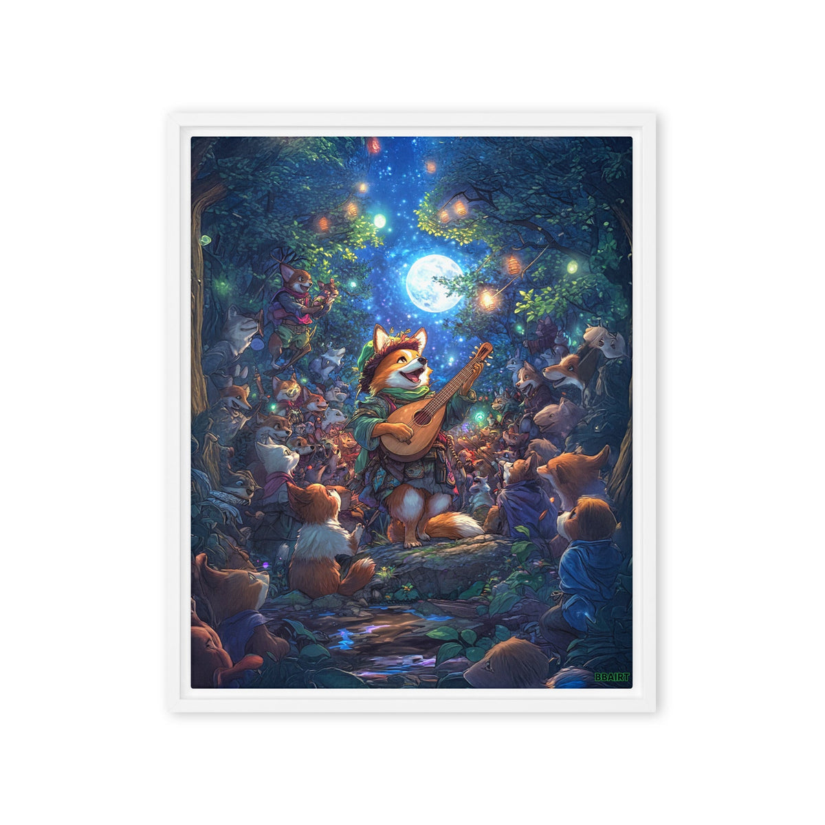 The Woodland Serenade - Framed Canvas Print - BBairt