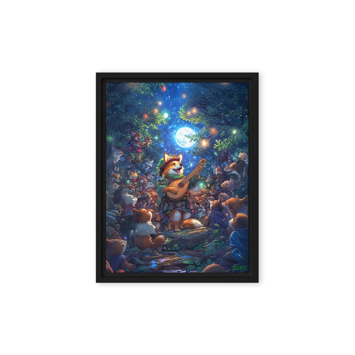 The Woodland Serenade - Framed Canvas Print - BBairt