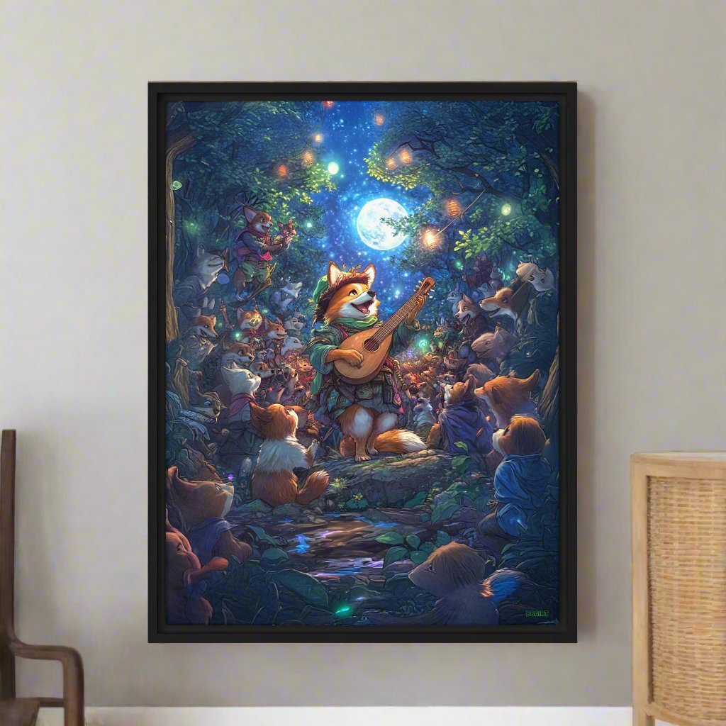 The Woodland Serenade - Framed Canvas Print - BBairt