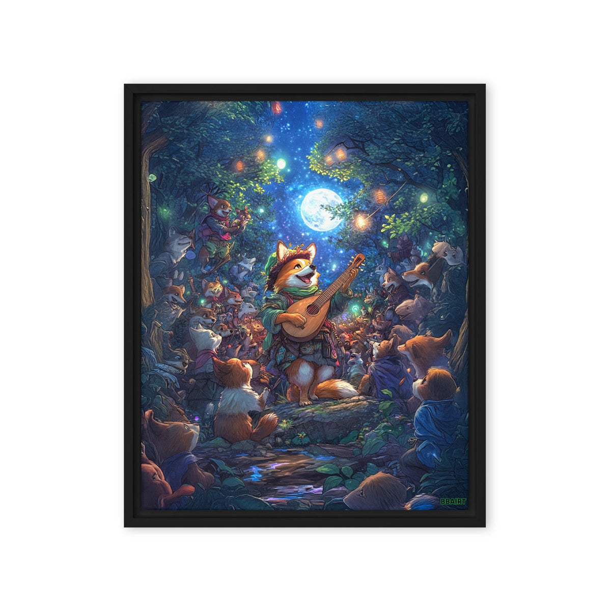 The Woodland Serenade - Framed Canvas Print - BBairt