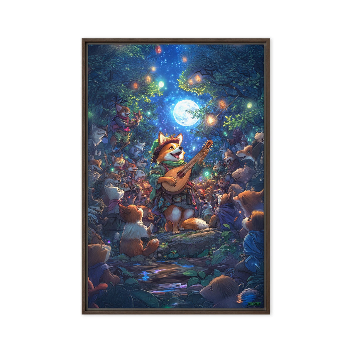 The Woodland Serenade - Framed Canvas Print - BBairt